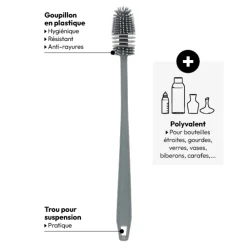 5five Goupillon en caoutchou, Gris