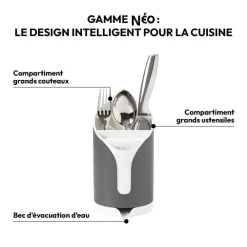 5five Égouttoir à couverts, Gris anthracite