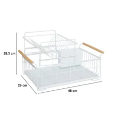 5five Égouttoir 2 niveaux, Blanc