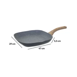 5five Grill Aluminium forgé, 28 cm