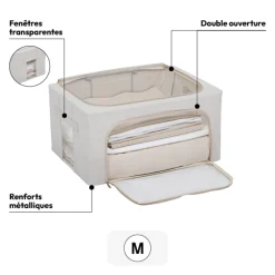 5five Housse de rangement double ouverture, 60x40 cm