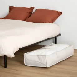 5five Housse de rangement lit, 100x20 cm, Beige