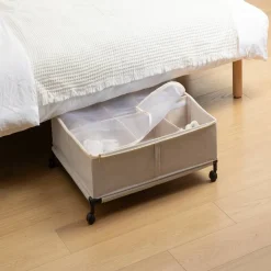 5five Housse de rangement sous lit, L.66 cm, Beige
