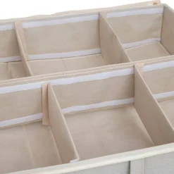 5five Housse de rangement sous lit, L.66 cm, Beige