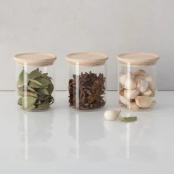 5five Lot de 9 bocaux de conservation hermétiques en verre 350ml