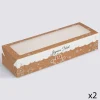 5five Lot de 2 boîtes à gâteaux, Beige
