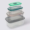 5five Lot de 4 boîtes de conservation avec valves micro-ondes