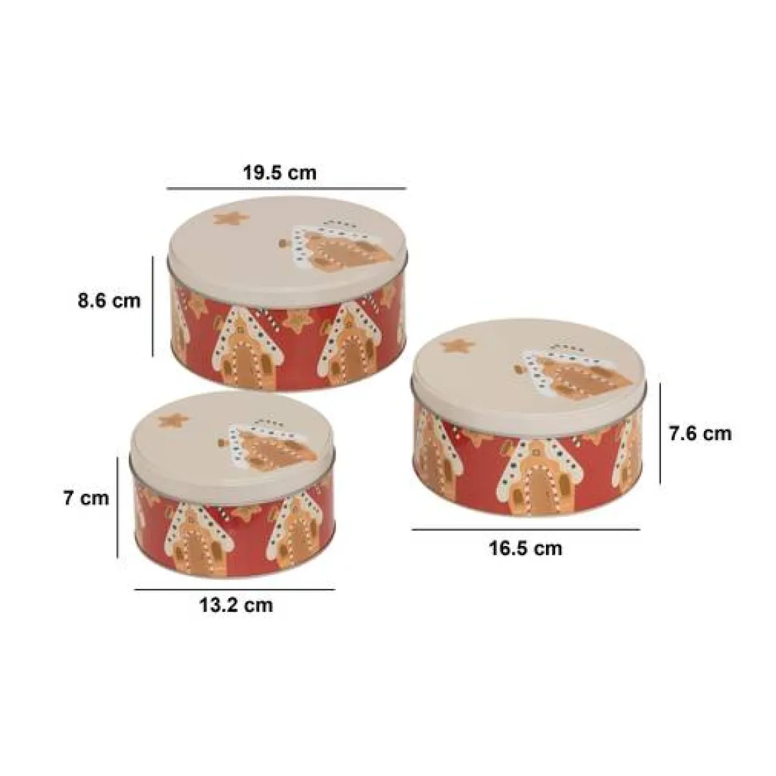 5five Lot de 3 boîtes de conservation, L.19,5/16,5/13,2 cm