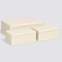 5five Lot de 3 boîtes de rangement, L.31/20,5 cm, Argile