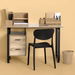 5five Lot de 2 boîtes range-documents, Papier tressé