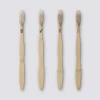 5five Lot de 4 brosses à dents, Bambou
