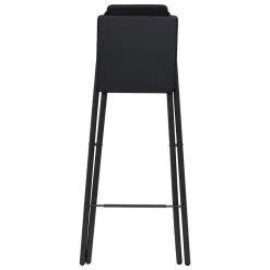 5five Lot de 4 chaises de bar pliantes, Noir