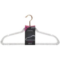 5five Lot de 8 cintres antidérapants plastique