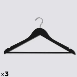 5five Lot de 3 cintres en bois