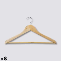 5five Lot de 8 cintres en bois