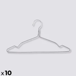 5five Lot de 10 cintres en métal