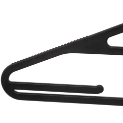 5five Lot de 5 cintres fins antidérapants, Noir