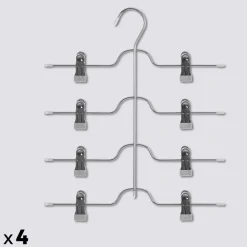 5five Lot de 4 cintres pantalons en métal