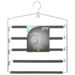 5five Lot de 5 cintres pantalons en métal