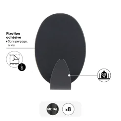 5five Lot de 8 crochets métal