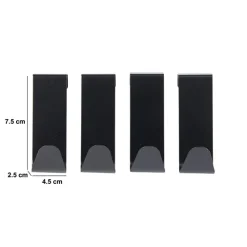 5five Lot de 4 crochets métal