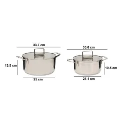 5five Lot de 2 faitouts, 20/24 cm