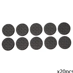 5five Lot de 50 patins de protection, Noir