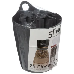 5five Lot de 25 pinces hermétiques avec pot