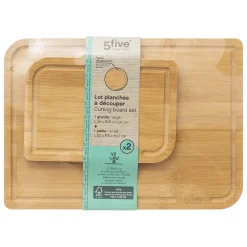 5five Lot de 2 planches à découper