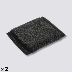 5five Lot de 2 éponges en inox