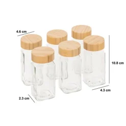 5five Lot de 6 pot à épices, 120 ml