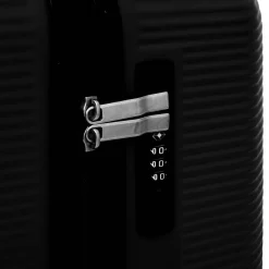 5five Lot de 3 valises 8 roues, H.77/67/55 cm, Noir