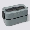 5five Lunch box double compartiments avec couverts