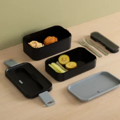 5five Lunch box double compartiments avec couverts