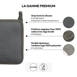 5five Manique en silicone, Gris