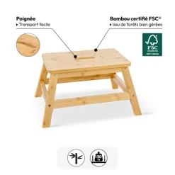 5five Marchepied 1 marche, Bambou