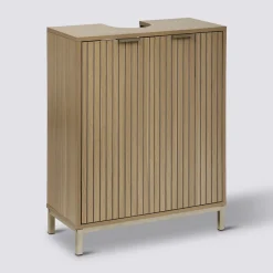 5five Meuble bas sous lavabo, Effet bois naturel