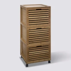 5five Meuble colonne 3 tiroirs, Bambou