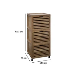 5five Meuble colonne 3 tiroirs, Bambou