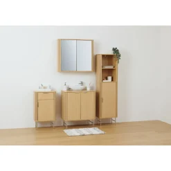 5five Meuble de salle de bain 1 porte, Beige