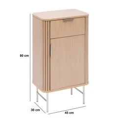 5five Meuble de salle de bain 1 porte, Beige