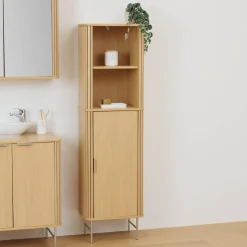 5five Meuble de salle de bain 1 porte, Beige