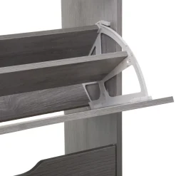 5five Meuble range-chaussures 3 tiroirs, Effet chêne gris