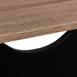 5five Meuble range-chaussures 3 tiroirs, Noir/Effet chêne