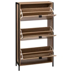 5five Meuble range-chaussures 3 tiroirs, Effet chêne naturel