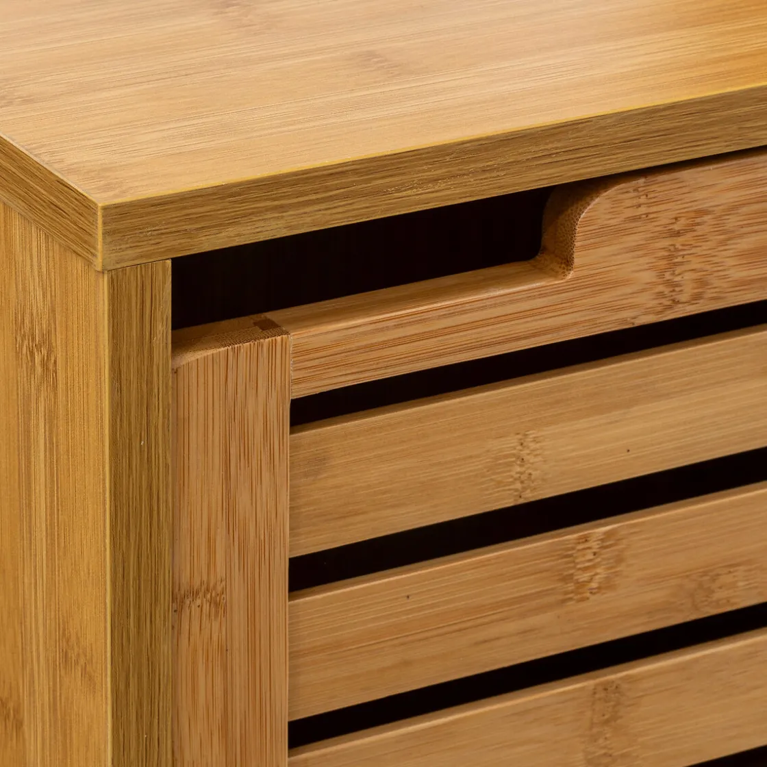 5five Meuble étagère 1 porte, Bambou