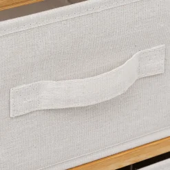 5five Meuble étagère avec 6 paniers, Bambou