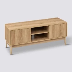 5five Meuble TV 2 placards, Effet chêne naturel