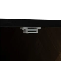 5five Meuble TV 3 portes sof close, Effet bois et noir