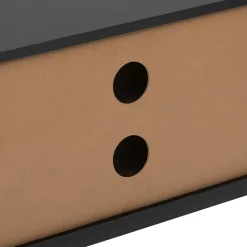 5five Meuble TV 3 portes sof close, Effet bois et noir